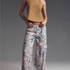 Floral Wide Leg Women's Pants